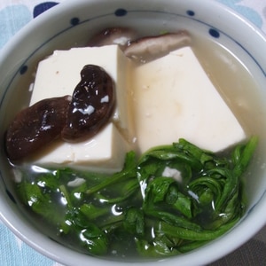 温豆腐きのこあんかけ